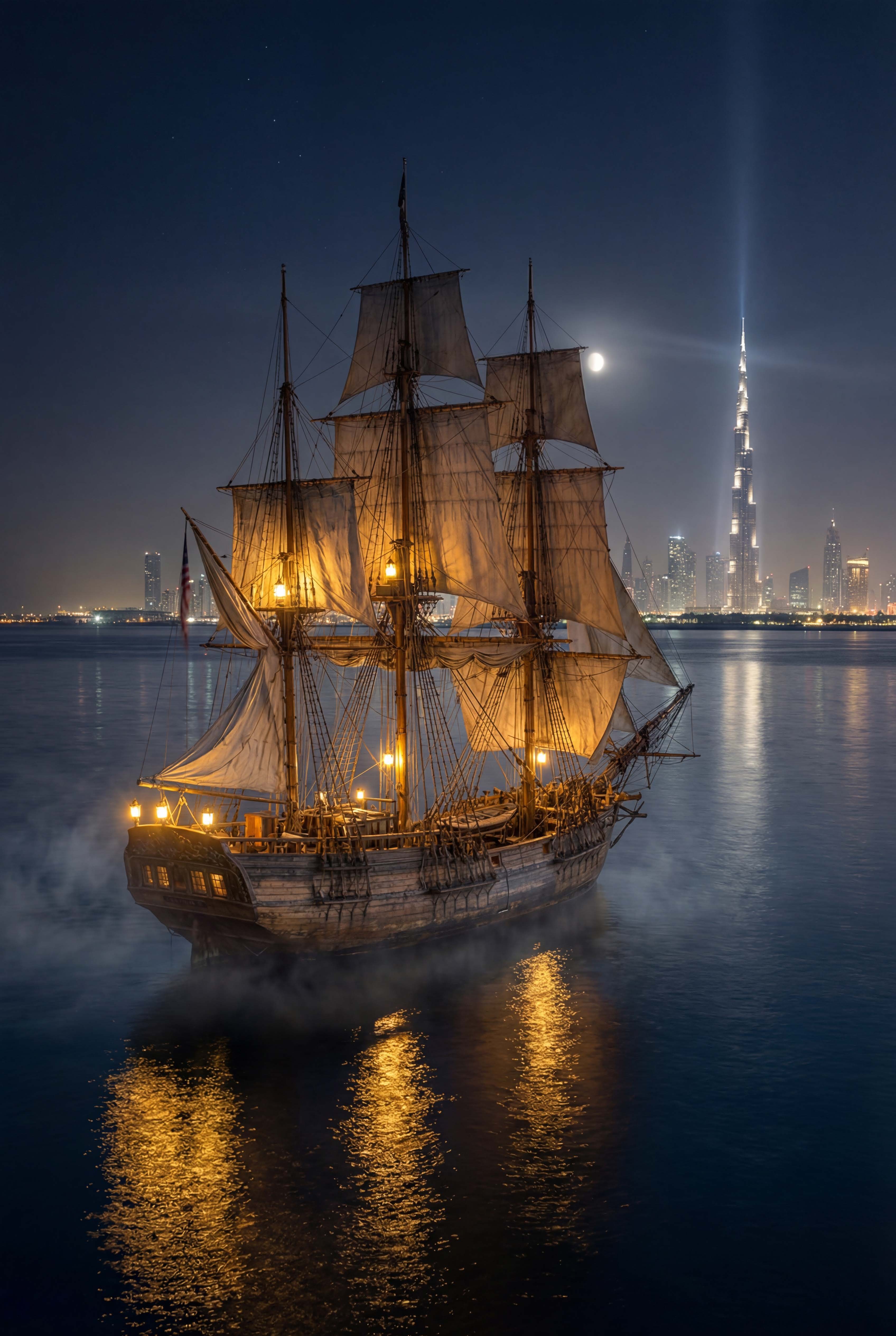 The tall ship — Montauk, 1796