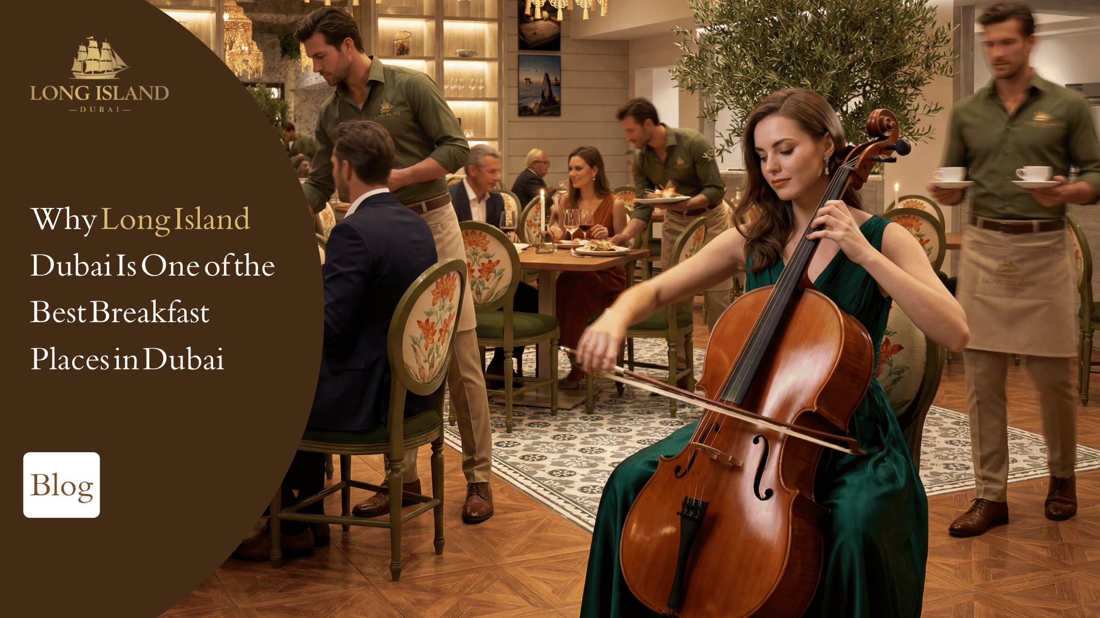 Elegant dining and brunch experience at Long Island Dubai near Burj Khalifa